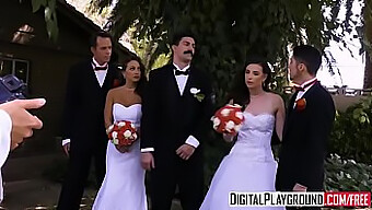 Escena De Bodas Bellas 2: La Novia De Tetas Grandes Recibe Placer Oral