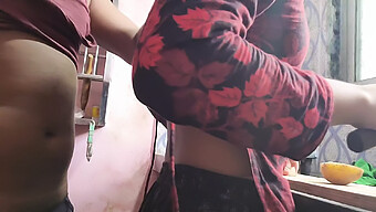 Hindi (Desi) Bhabhi'S Tight Pussy Gets Squeezed In Kitchen