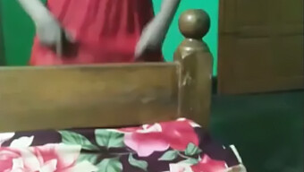 Indian Teen In Pantyhose Dances To Bollywood Music