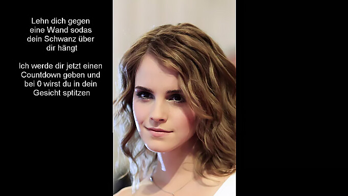 German Slave'S Submission To Emma Watson'S Domination