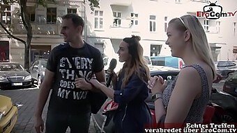 Funny Coed Gets A Sexdate With A German Reporter