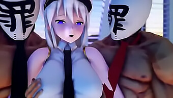 بلووجاب و سکس با Azurlane از Mmd