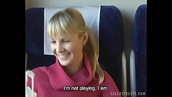 Amateur Czech Girl Gives A Blowjob On The Train